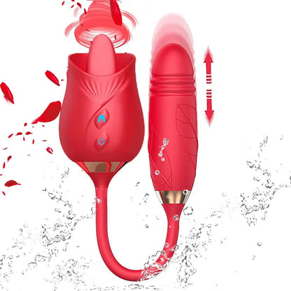 Rose Toy for Woman,Vibrator and Adult Sex Toys with 10 Vibrating Stimulator for Women Couples -