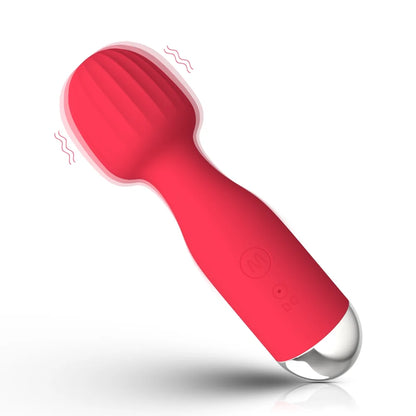 Vibrators, Mini Vibrators Wand Massagers for Women, Clitoral G Spot Vibrators for Female, Adult Toys for Lovers Partner Play, Red